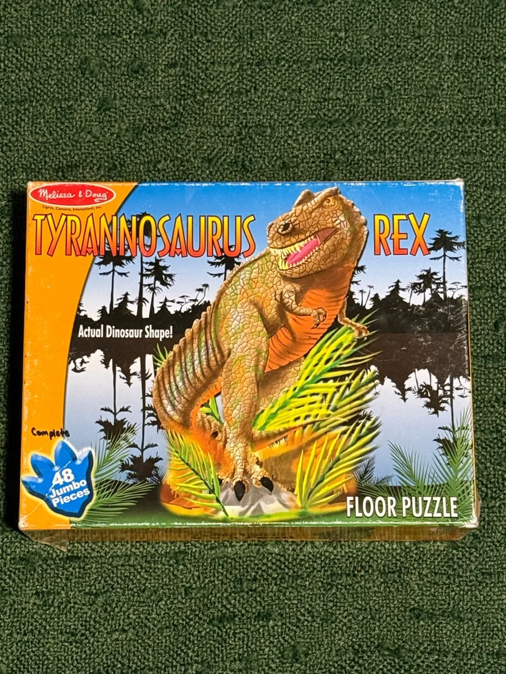 Melissa & Doug Dinosaur and Tyrannosaurus Floor Puzzles - set of 2